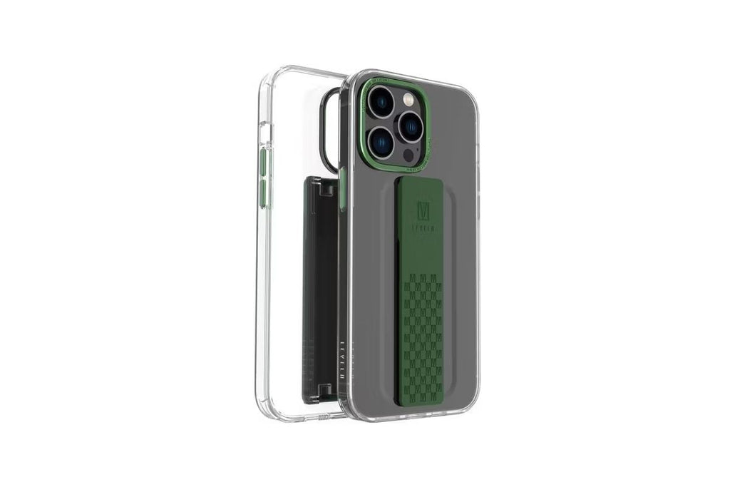 Levelo Graphia Iphone 14 Pro Imd Clear Case - Green