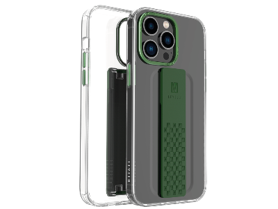 Levelo Graphia iPhone 14 Pro Max IMD Clear Case - Green
