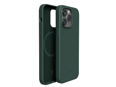 Levelo Iris Magsafe Liquid Silicone Case For iPhone 14 Pro Max - Dark Green