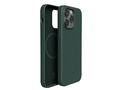 Levelo Iris Magsafe Liquid Silicone Case For iPhone 14 Pro Max - Dark Green