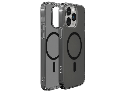 Levelo MagSafe Clara iPhone 14 Pro Max Clear Back Case - Smoke Clear