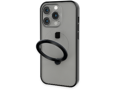 Levelo MagSafe Ringo Multi-Functional Kickstand Case For iPhone 14 Pro Black
