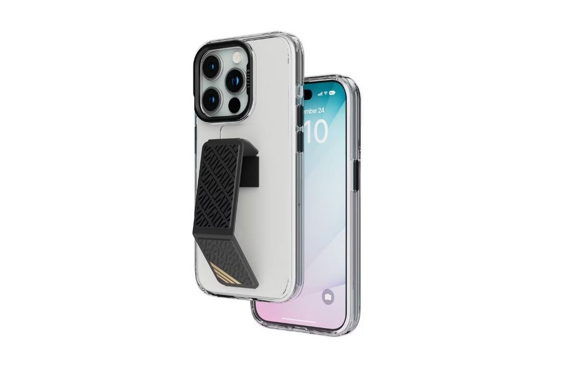 Levelo Morphix Clara Grip Case For Iphone 15 Pro Max-black