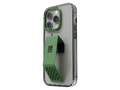 Levelo Morphix Clara Gripstand iPhone 14 Pro Max IMD Clear Back Case - Green