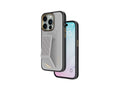 Levelo Morphix Cuero Gripstand Case For iPhone 15 Pro-Grey