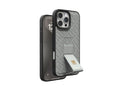 Levelo Morphix Cuero Gripstand Case for iPhone 16 Pro Max-Grey