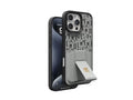 Levelo Morphix Gripstand Case with Cardholder for iPhone 16 Pro-Grey