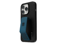 Levelo Morphix Gripstand iPhone 14 Pro PU Leather Case - Pacific Blue