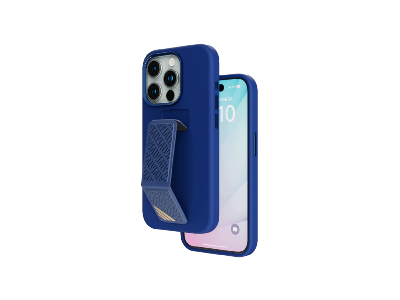 Levelo Morphix Leather Grip Case IP 15 Pro Max - Deep Blue
