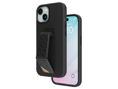 Levelo Morphix Silicone Case With Leather Grip For iPhone 15 Plus