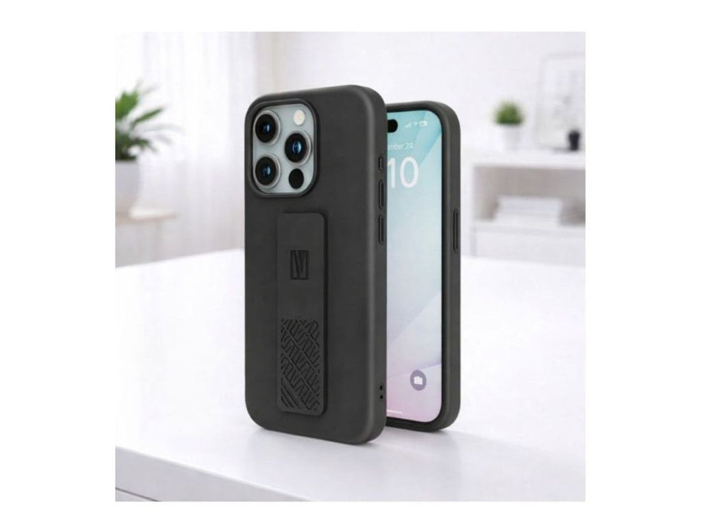 iPhone 15 Pro Case – Levelo Morphix Silicone Grip Cover Black
