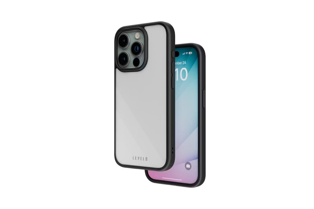 Levelo Solo Case For iPhone 15 Pro - Black