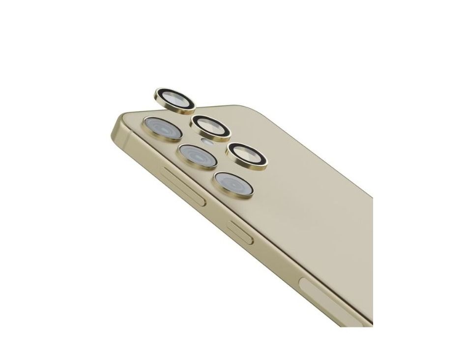 Levelo Trio Camera Lens For Samsung S24-Titanium Gold