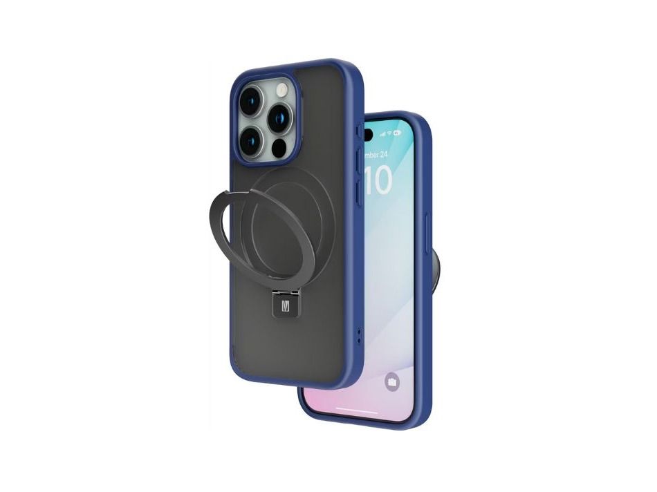 Levelo Verona Case For iPhone 15 Pro Max - Deep Blue