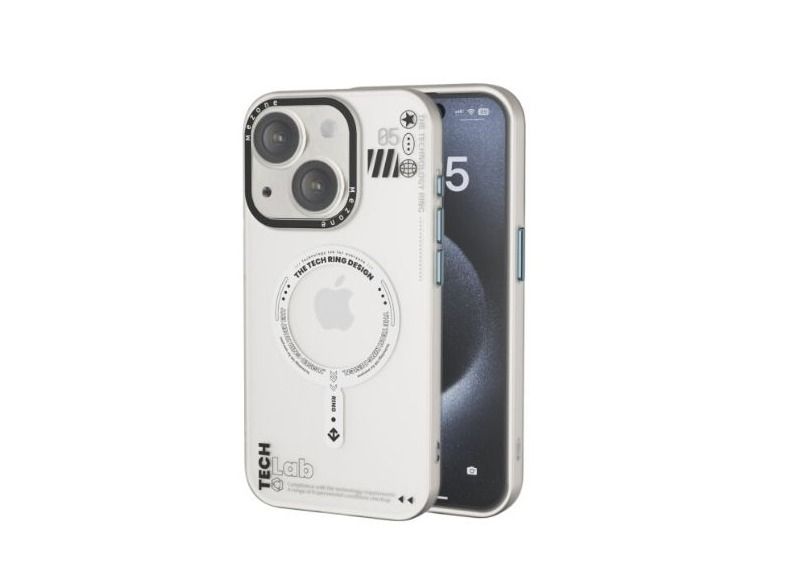 Mezone Tech Magnetic Case iPhone 14 - White