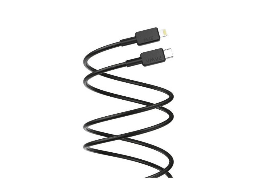 Pawa El-Claro Series Premium Braided Cable USB-C to Lightning 27W - Black