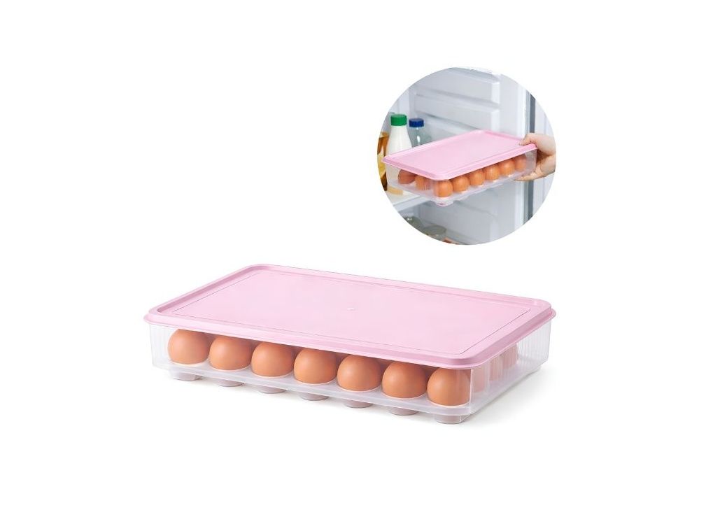 Plastic Egg Storage Box With Lid
