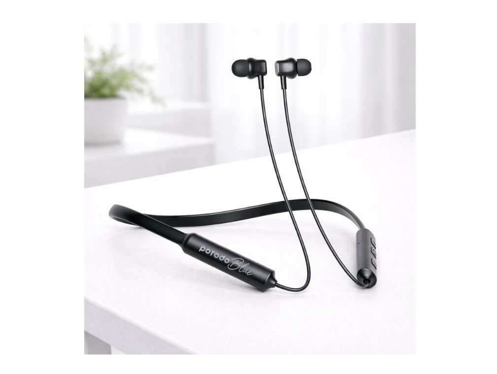 Bluetooth Neckband Earphones – Porodo Blue ENC Wireless In-Ear Earphones