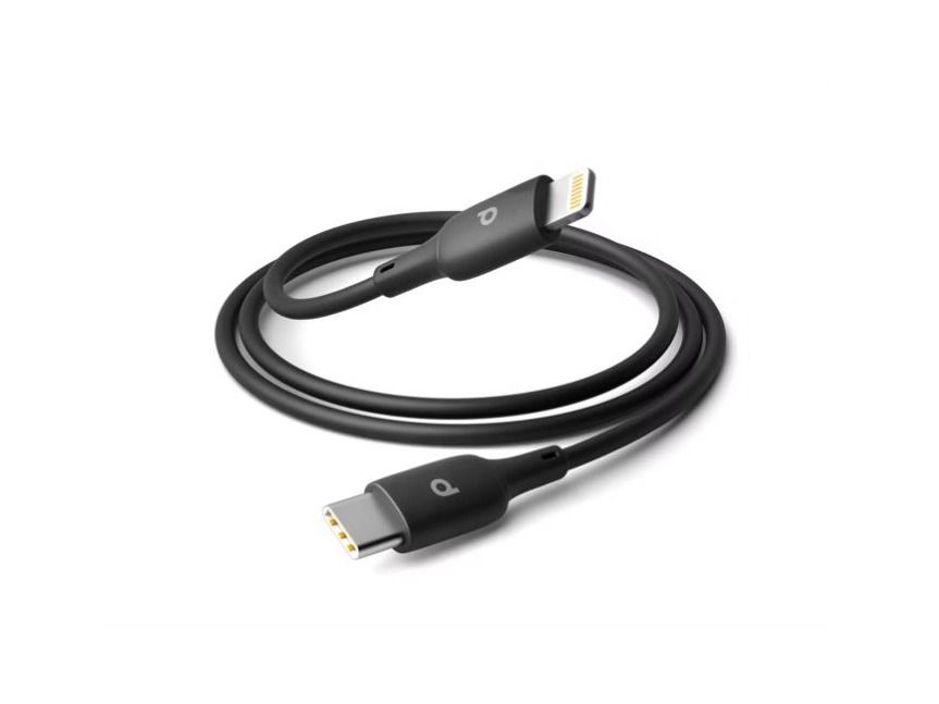 Porodo Blue PVC Type-C to Lightning Cable 1M 20W - Black