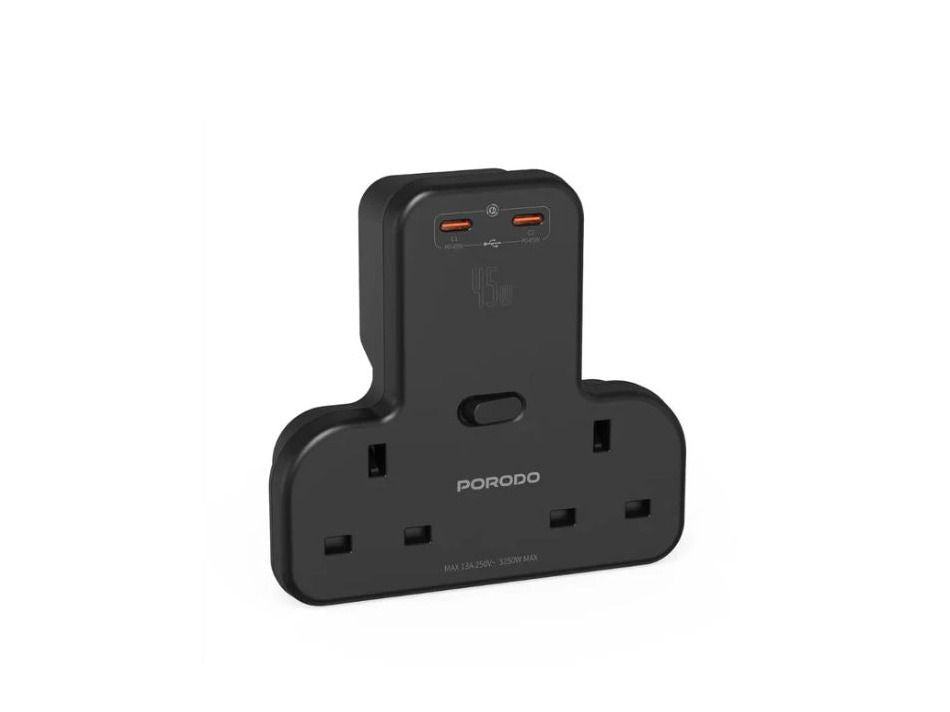 Porodo Multi-Port Wall Socket