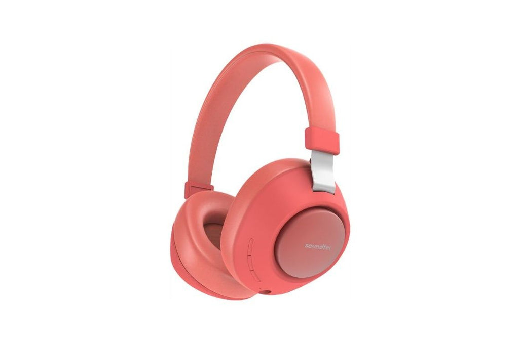 Porodo Soundtec Deep Sound Wireless Headphone-Red