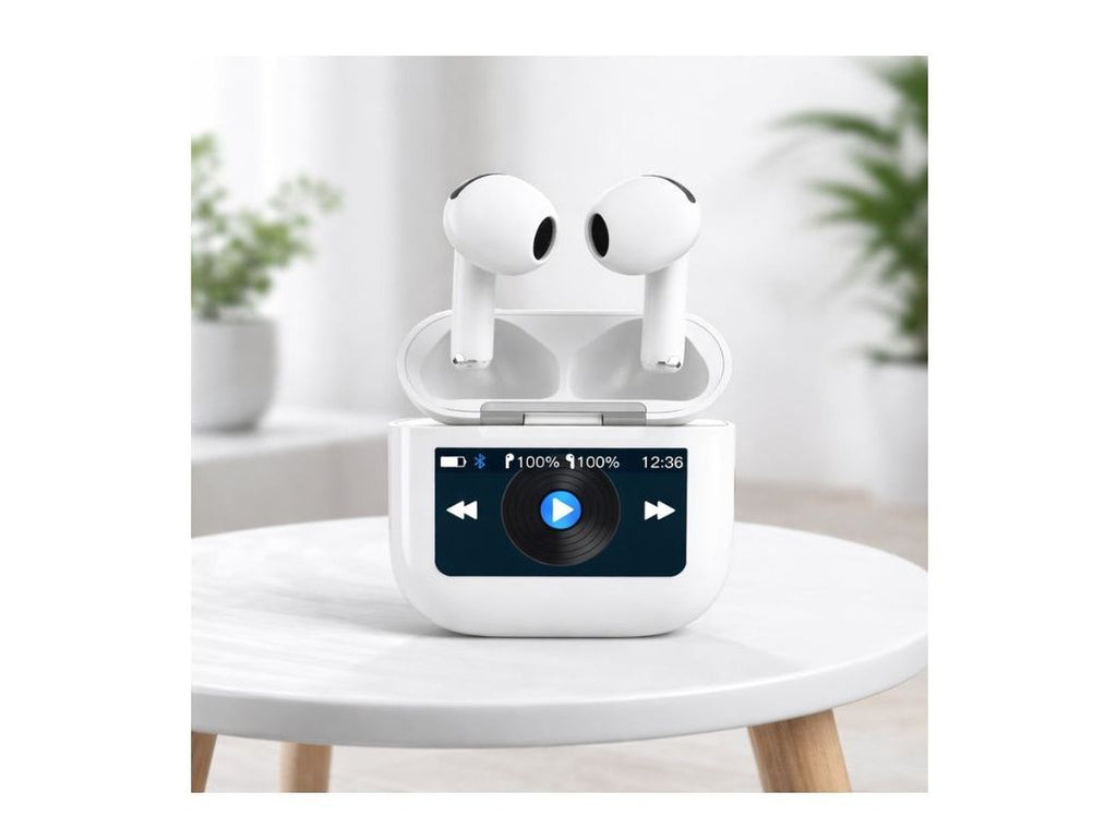 Wireless Bluetooth Earbuds – Touch Display TWS – Porodo Soundtec