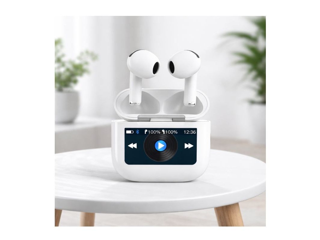 Wireless Bluetooth Earbuds – Touch Display TWS – Porodo Soundtec