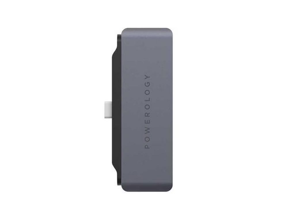Powerology 4in 1 USB-C Hub with HDMI USB AUX