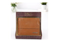 Zefani Classic Genuine Leather Bi-Fold Wallet for Men - Tan
