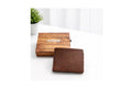 Zefani Heritage Weave Genuine Leather Bi-Fold Wallet - Tan