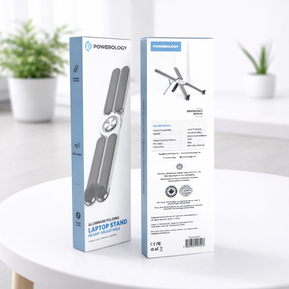 Powerology Adjustable and Foldable Laptop Stand