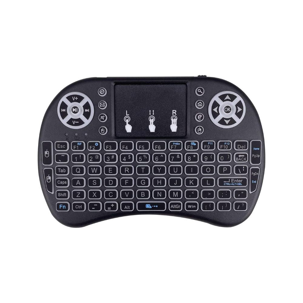 Backlit Mini Wireless Handheld Remote Keyboard Mouse Touchpad