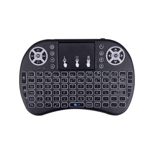 Backlit Mini Wireless Handheld Remote Keyboard Mouse Touchpad