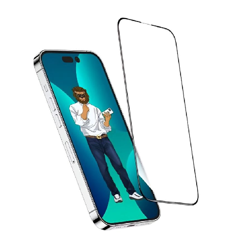 Green Lion 9H Steve Glass Strong Full Screen Protector for iPhone 14 Pro Max ( 6.7" ) - Clear
