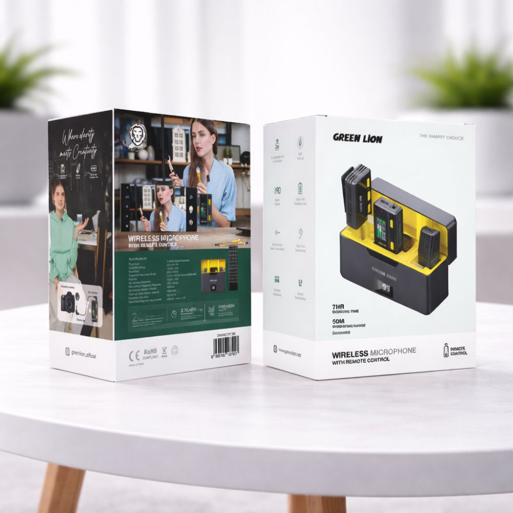 Green Lion Wireless Microphone Type-C with Remote - Black
