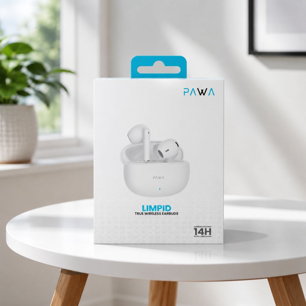 Pawa Limpid True Wireless Earbuds – White