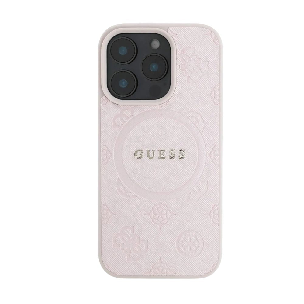 Guess MagSafe iPhone 16 Pro Case Saffiano PU Luxury Protection