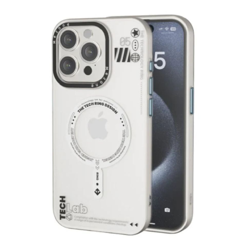 Mezone Tech Magnetic Case iPhone 15 Pro - White