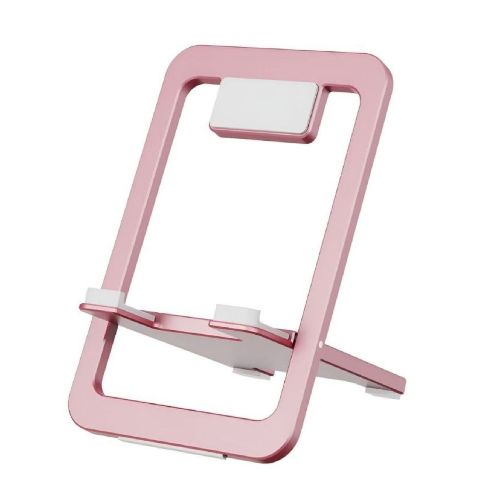 Foldable Phone Stand – Adjustable Mobile Holder Levelo Pink