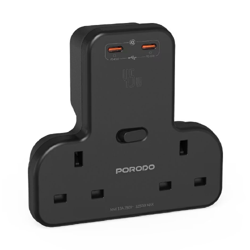 Porodo Multi-Port Wall Socket