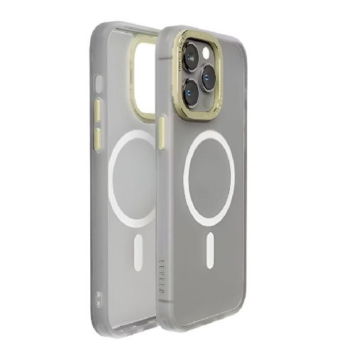 Levelo Magsafe Kayo Iphone 14 Pro Max Back Case - Matte Clear or champagne