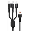 Green Lion 3in1 USB-A to USB-Cx2 & Lightning Silicone Cable 60W 1.2M