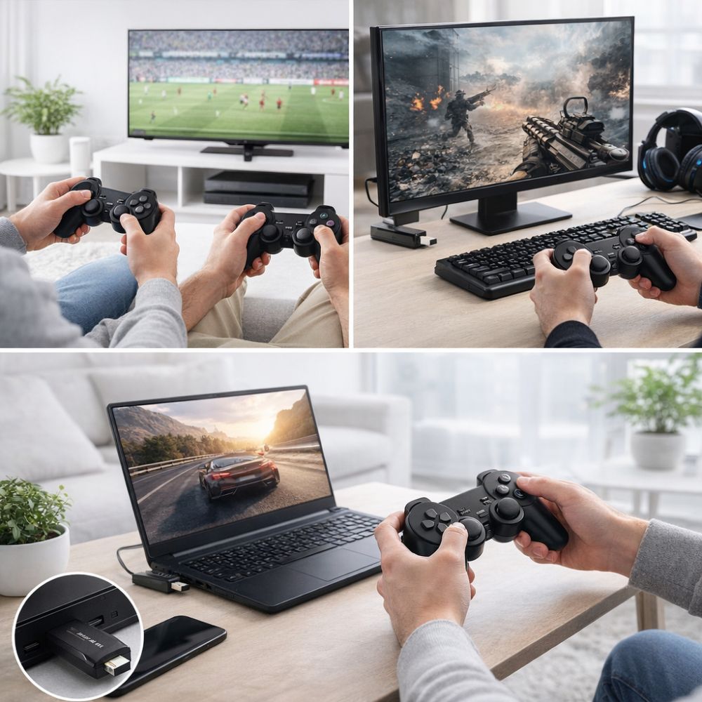 Wireless Game 4K HDMI STICK_X000D_ 2.4G Wireless Controller Gamepad