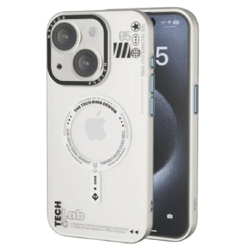 Mezone Tech Magnetic Case iPhone 14 - White
