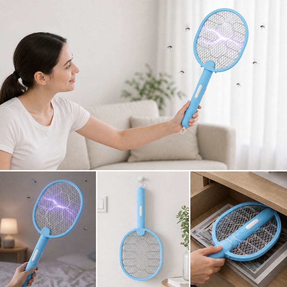 USB Electric Foldable 225MAH Mosquito Swatter