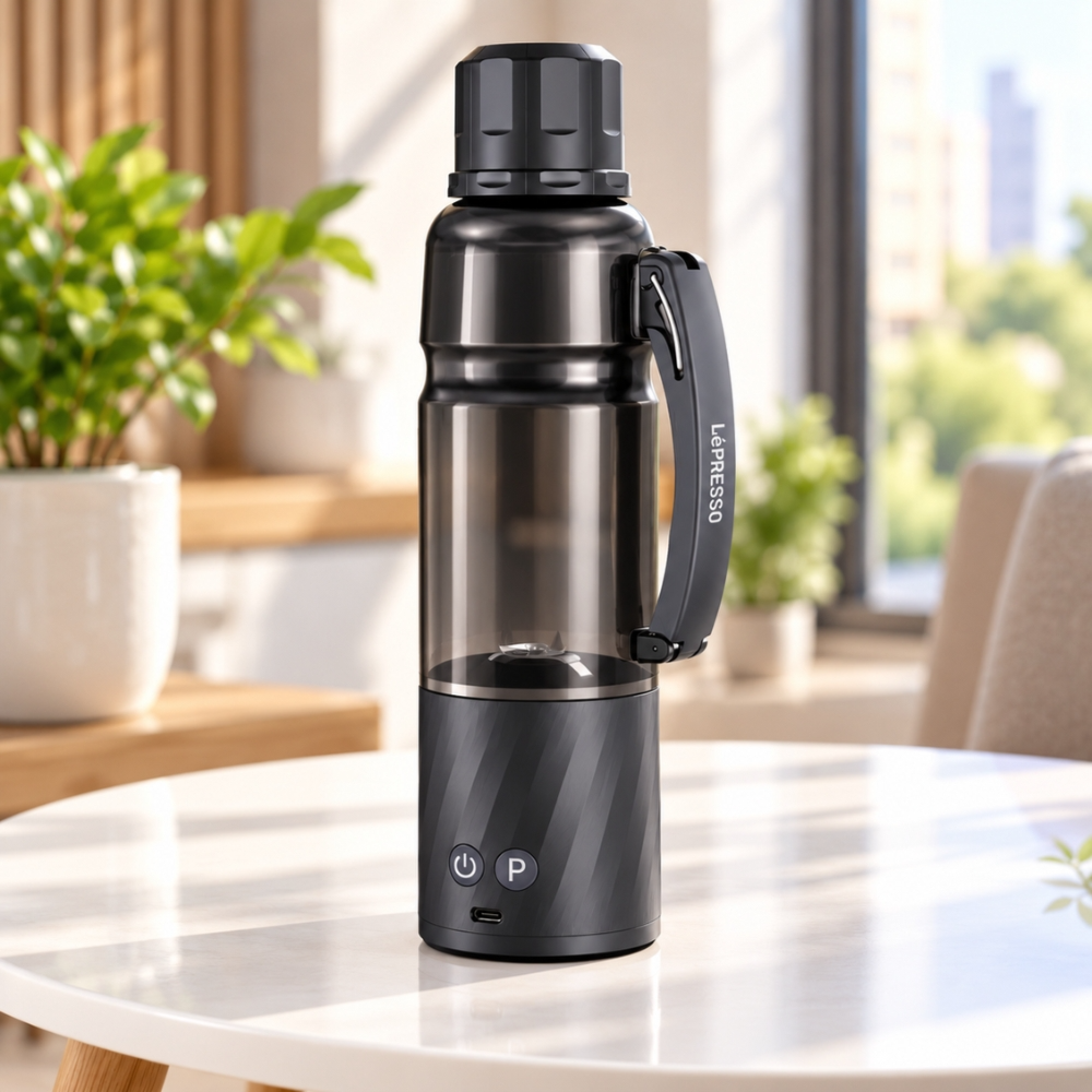 LePresso Juvelix 370W Portable Blender – Personal Smoothie Maker & Fruit Blender - Black