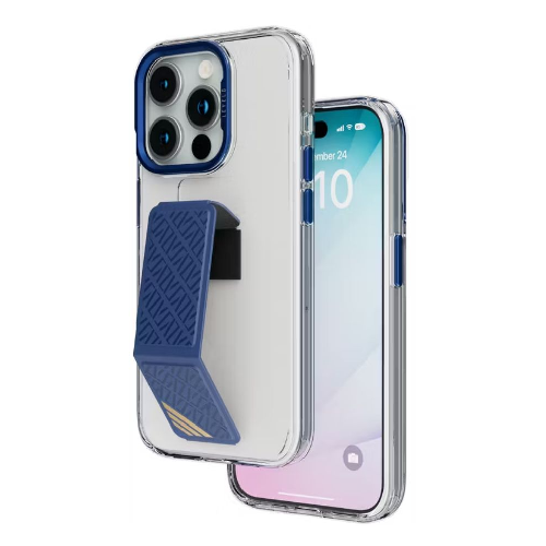 Levelo Morphix Clara Grip Case For Iphone 15 Pro-blue