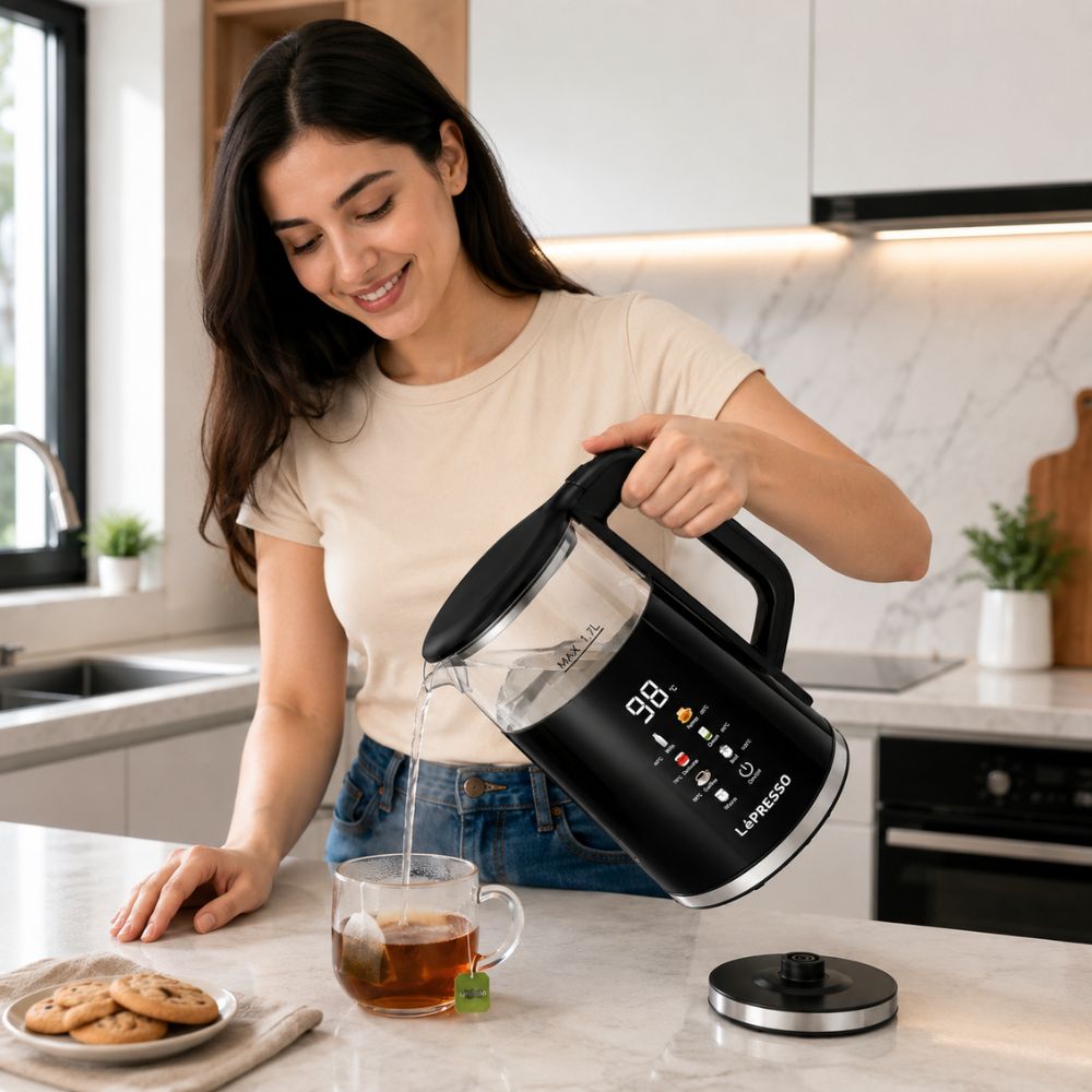 1.7L Digital Electric Kettle – Temperature Control Water Boiler LePresso