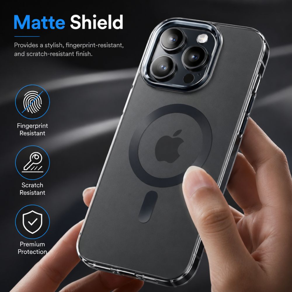 Green Lion Matte MagSafe Case for iPhone 15 Pro Max Dark Blue