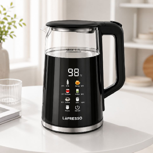 1.7L Digital Electric Kettle – Temperature Control Water Boiler LePresso